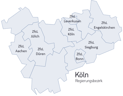 Karte Bezirksregierung Köln